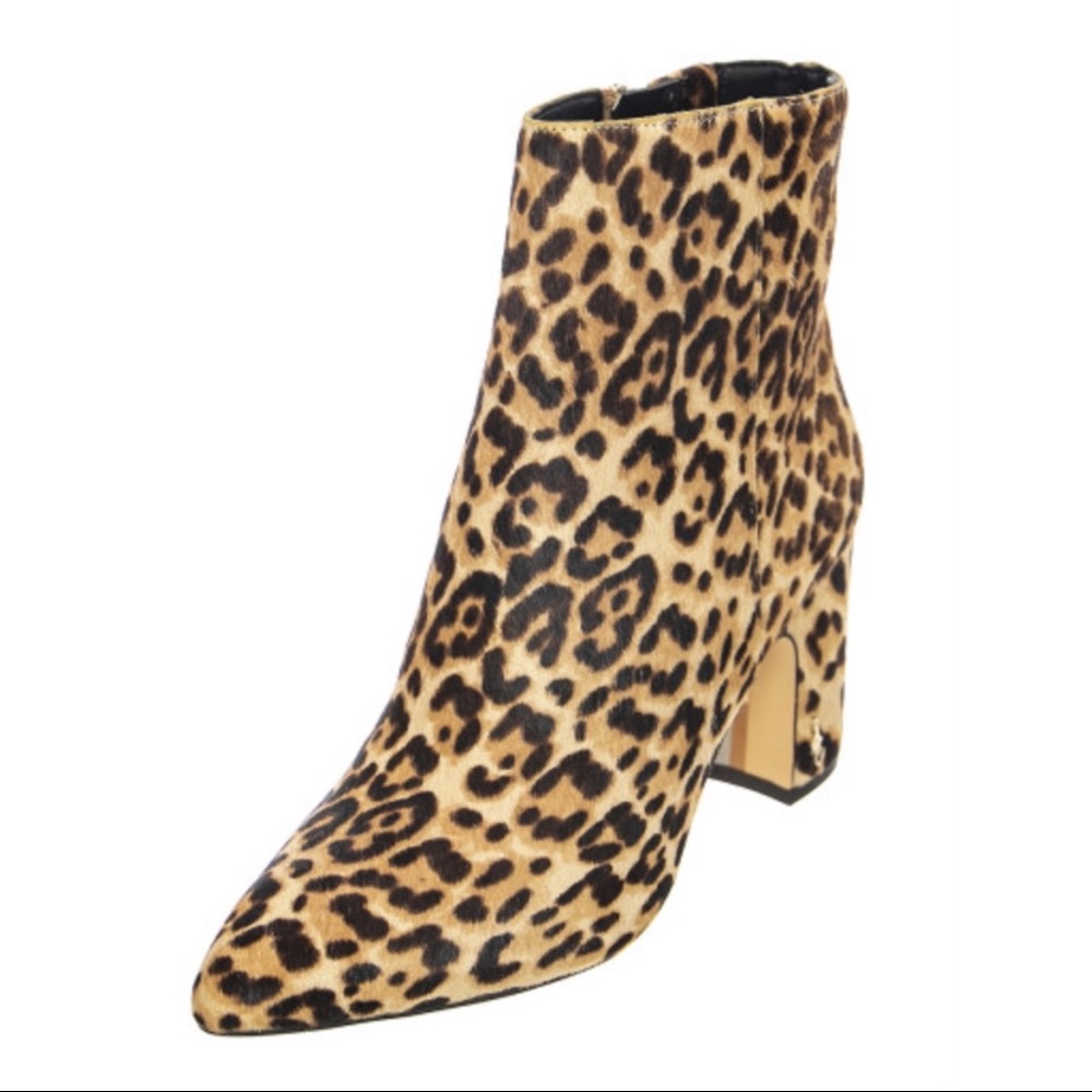 Sam Edelman “Hilty Leopard Suede” Boots‎ NWT